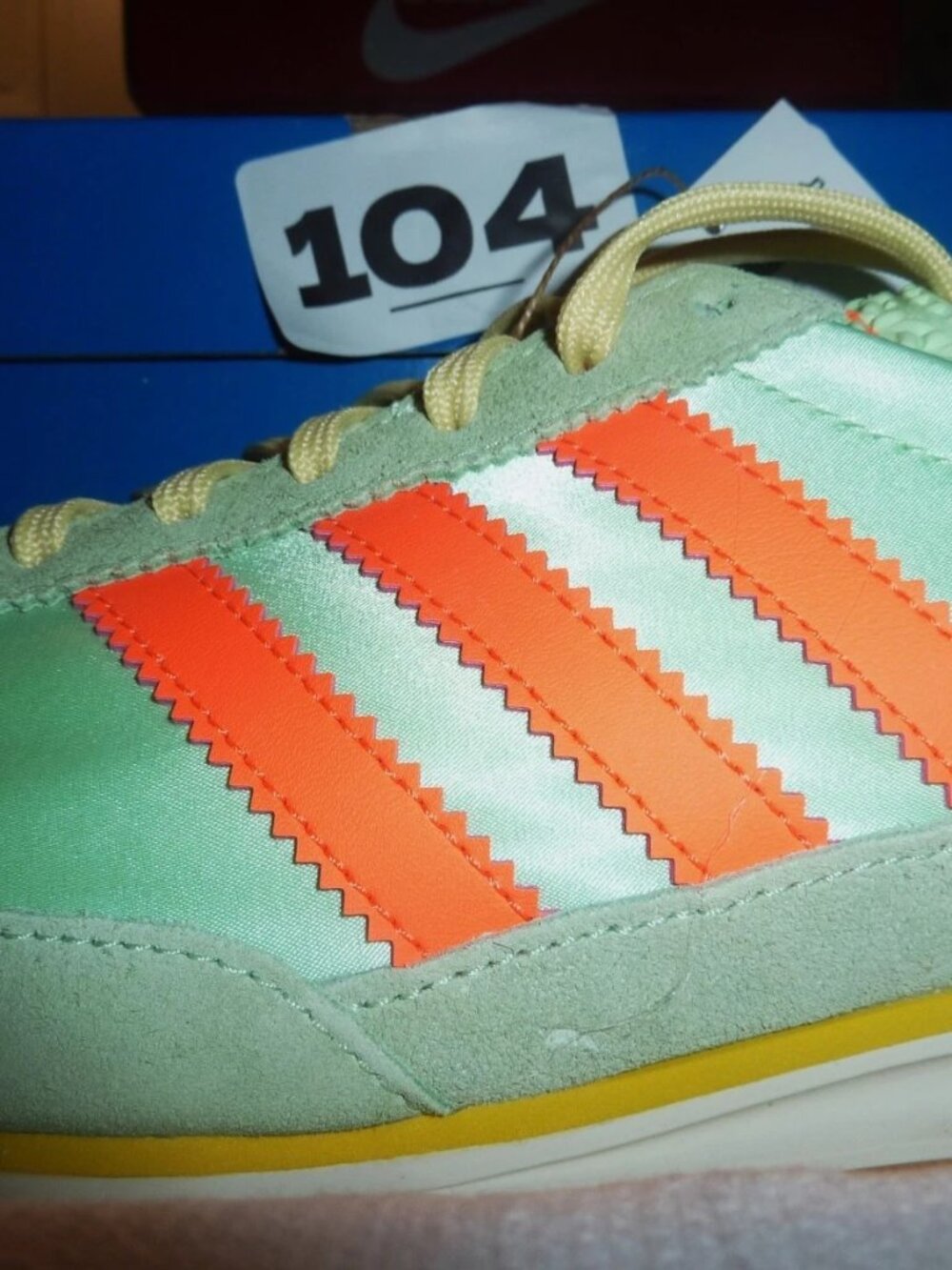NIB Adidas SL 72 OG Lace Up Mint Green Sneakers Women's Size 10 - Picture 7 of 9